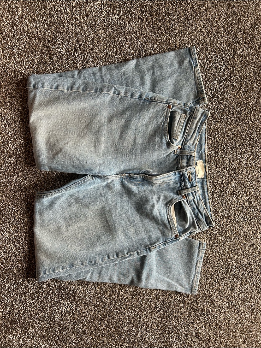 H&M Light Blue Denim Straight Jeans